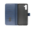 Zakelijke Book Case Telefoonhoesje - Portemonnee Hoesje - Geschikt voor de Samsung Galaxy A24 4G - Navy