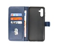 BAOHU Zakelijke Book Case Telefoonhoesje - Portemonnee Hoesje - Geschikt voor de Samsung Galaxy A24 4G - Navy
