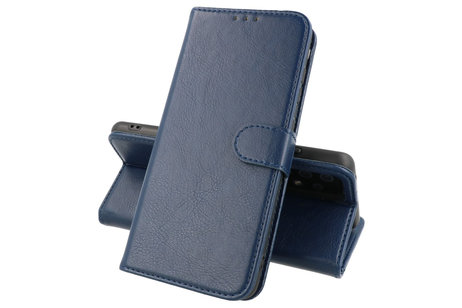 Zakelijke Book Case Telefoonhoesje - Portemonnee Hoesje - Geschikt voor de Samsung Galaxy A54 5G - Navy