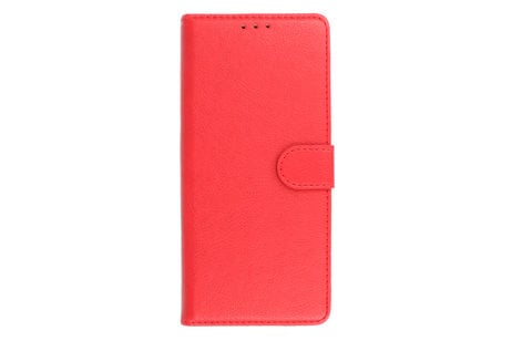 Zakelijke Book Case Telefoonhoesje - Portemonnee Hoesje - Geschikt voor de Motorola Moto G73 - Rood