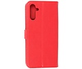 BAOHU Zakelijke Book Case Telefoonhoesje - Portemonnee Hoesje - Geschikt voor de Samsung Galaxy A24 4G - Rood