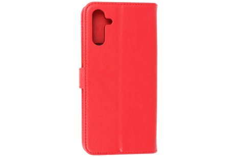 BAOHU Zakelijke Book Case Telefoonhoesje - Portemonnee Hoesje - Geschikt voor de Samsung Galaxy A24 4G - Rood