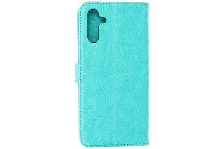 BAOHU Zakelijke Book Case Telefoonhoesje - Portemonnee Hoesje - Geschikt voor de Samsung Galaxy A24 4G - Groen