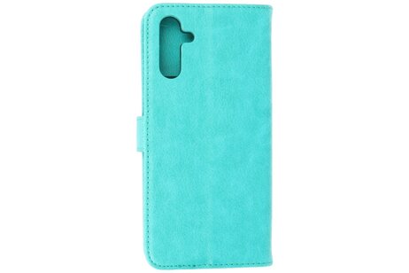 Zakelijke Book Case Telefoonhoesje - Portemonnee Hoesje - Geschikt voor de Samsung Galaxy A24 4G - Groen