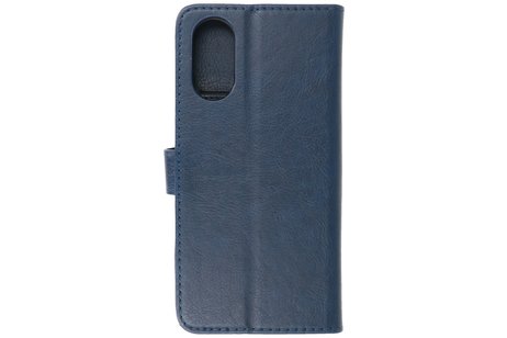 Zakelijke Book Case Telefoonhoesje - Portemonnee Hoesje - Geschikt voor de Oppo A78 - Navy