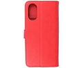 BAOHU Zakelijke Book Case Telefoonhoesje - Portemonnee Hoesje - Geschikt voor de Oppo A78 - Rood