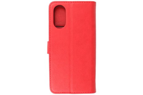 Zakelijke Book Case Telefoonhoesje - Portemonnee Hoesje - Geschikt voor de Oppo A78 - Rood