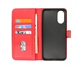 BAOHU Zakelijke Book Case Telefoonhoesje - Portemonnee Hoesje - Geschikt voor de Oppo A78 - Rood