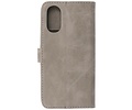 BAOHU Zakelijke Book Case Telefoonhoesje - Portemonnee Hoesje - Geschikt voor de Oppo A78 - Grijs