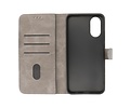 BAOHU Zakelijke Book Case Telefoonhoesje - Portemonnee Hoesje - Geschikt voor de Oppo A78 - Grijs