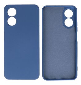 Oppo A78 Hoesje Fashion Backcover Telefoonhoesje Navy