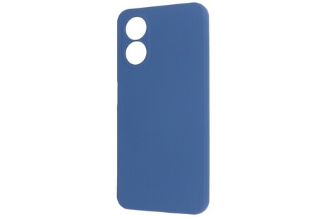 Fashion Backcover Telefoonhoesje - Color Hoesje - Geschikt voor de Oppo A78 - Navy