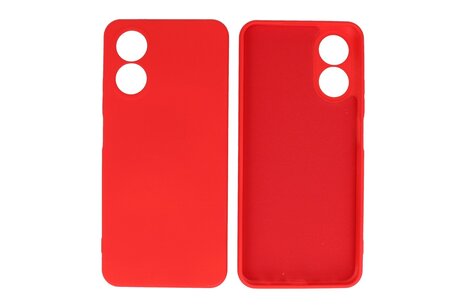 Fashion Backcover Telefoonhoesje - Color Hoesje - Geschikt voor de Oppo A78 - Rood