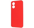 BAOHU Fashion Backcover Telefoonhoesje - Color Hoesje - Geschikt voor de Oppo A78 - Rood