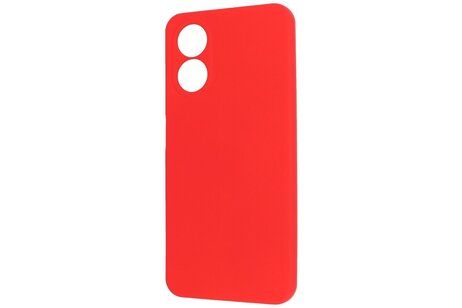 Fashion Backcover Telefoonhoesje - Color Hoesje - Geschikt voor de Oppo A78 - Rood