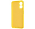 Fashion Backcover Telefoonhoesje - Color Hoesje - Geschikt voor de Oppo A78 - Geel