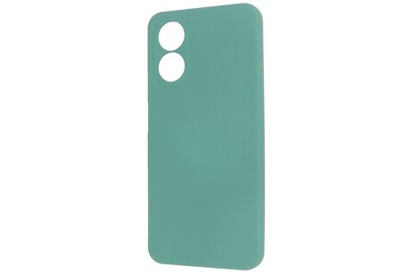 BAOHU Fashion Backcover Telefoonhoesje - Color Hoesje - Geschikt voor de Oppo A78 - Donker Groen