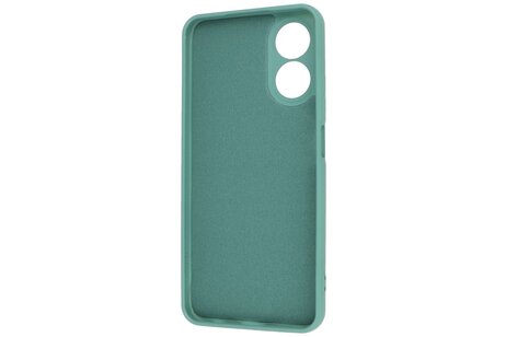 BAOHU Fashion Backcover Telefoonhoesje - Color Hoesje - Geschikt voor de Oppo A78 - Donker Groen