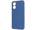 BAOHU Fashion Backcover Telefoonhoesje - Color Hoesje - Geschikt voor de Oppo Reno 8T 4G - Navy