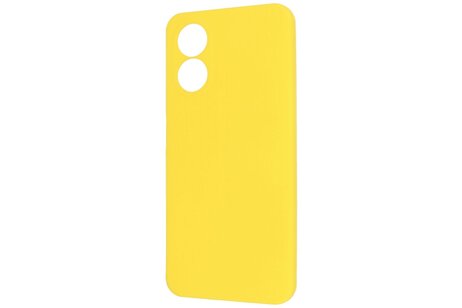 Fashion Backcover Telefoonhoesje - Color Hoesje - Geschikt voor de Oppo Reno 8T 4G - Geel