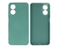 BAOHU Fashion Backcover Telefoonhoesje - Color Hoesje - Geschikt voor de Oppo Reno 8T 4G - Donker Groen