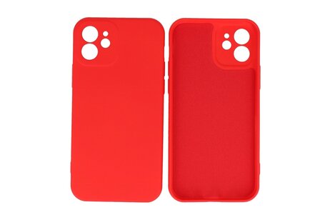 Fashion Backcover Telefoonhoesje - Color Hoesje - Geschikt voor de iPhone 12 - Rood