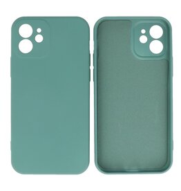 BAOHU iPhone 12 Hoesje Fashion Backcover Telefoonhoesje Donker Groen