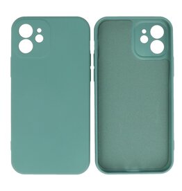 iPhone 12 Hoesje Fashion Backcover Telefoonhoesje Donker Groen