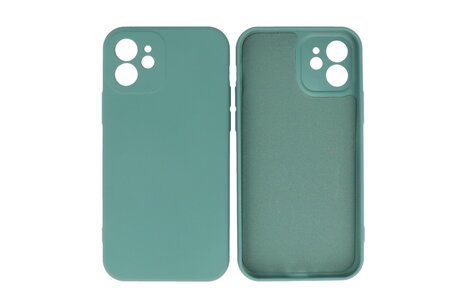 BAOHU Fashion Backcover Telefoonhoesje - Color Hoesje - Geschikt voor de iPhone 12 - Donker Groen