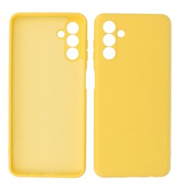 BAOHU Samsung Galaxy A24 4G Hoesje Fashion Backcover Telefoonhoesje Geel