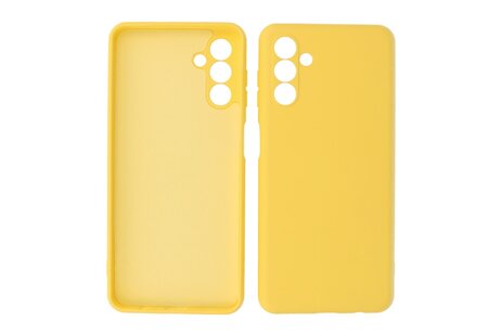 Fashion Backcover Telefoonhoesje - Color Hoesje - Geschikt voor de Samsung Galaxy A24 4G - Geel