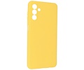 Fashion Backcover Telefoonhoesje - Color Hoesje - Geschikt voor de Samsung Galaxy A24 4G - Geel