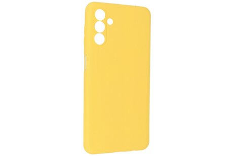 Fashion Backcover Telefoonhoesje - Color Hoesje - Geschikt voor de Samsung Galaxy A24 4G - Geel