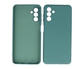 BAOHU Fashion Backcover Telefoonhoesje - Color Hoesje - Geschikt voor de Samsung Galaxy A24 4G - Donker Groen