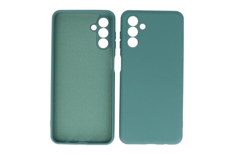 BAOHU Fashion Backcover Telefoonhoesje - Color Hoesje - Geschikt voor de Samsung Galaxy A24 4G - Donker Groen