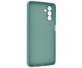 BAOHU Fashion Backcover Telefoonhoesje - Color Hoesje - Geschikt voor de Samsung Galaxy A24 4G - Donker Groen