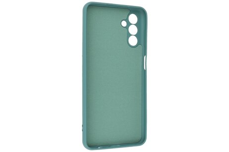 Fashion Backcover Telefoonhoesje - Color Hoesje - Geschikt voor de Samsung Galaxy A24 4G - Donker Groen