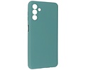 Fashion Backcover Telefoonhoesje - Color Hoesje - Geschikt voor de Samsung Galaxy A24 4G - Donker Groen