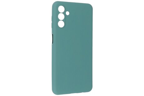 BAOHU Fashion Backcover Telefoonhoesje - Color Hoesje - Geschikt voor de Samsung Galaxy A24 4G - Donker Groen