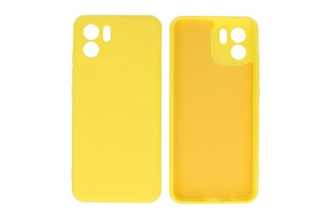 Fashion Backcover Telefoonhoesje - Color Hoesje - Geschikt voor de Xiaomi Redmi A1 - Geel