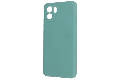 Fashion Backcover Telefoonhoesje - Color Hoesje - Geschikt voor de Xiaomi Redmi A1 - Donker Groen