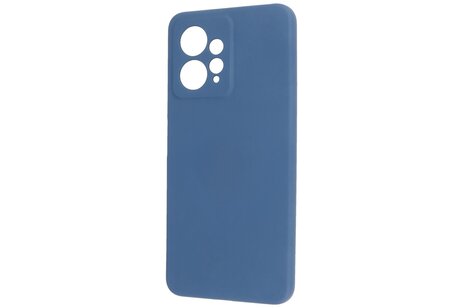 Fashion Backcover Telefoonhoesje - Color Hoesje - Geschikt voor de Xiaomi Redmi Note 12 4G - Navy