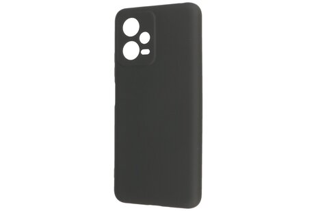 BAOHU Fashion Backcover Telefoonhoesje - Color Hoesje - Geschikt voor de Xiaomi Redmi Note 12 5G - Poco X5 - Zwart