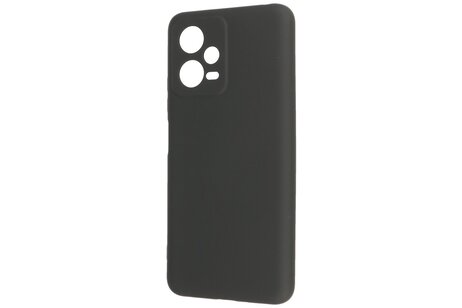 Fashion Backcover Telefoonhoesje - Color Hoesje - Geschikt voor de Xiaomi Redmi Note 12 5G - Poco X5 - Zwart