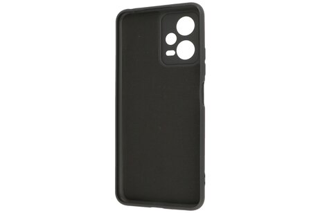 BAOHU Fashion Backcover Telefoonhoesje - Color Hoesje - Geschikt voor de Xiaomi Redmi Note 12 5G - Poco X5 - Zwart
