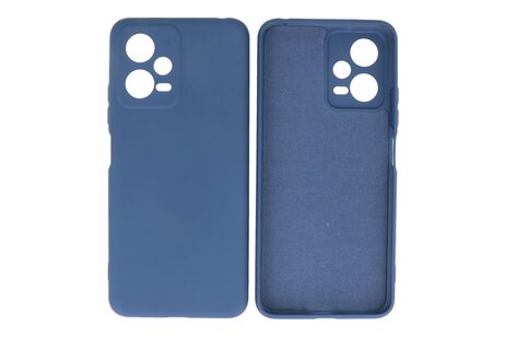 BAOHU Fashion Backcover Telefoonhoesje - Color Hoesje - Geschikt voor de Xiaomi Redmi Note 12 5G - Poco X5 - Navy
