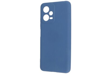 BAOHU Fashion Backcover Telefoonhoesje - Color Hoesje - Geschikt voor de Xiaomi Redmi Note 12 5G - Poco X5 - Navy