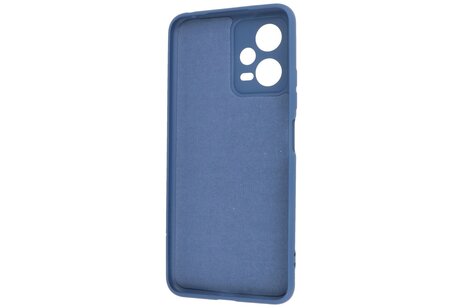 BAOHU Fashion Backcover Telefoonhoesje - Color Hoesje - Geschikt voor de Xiaomi Redmi Note 12 5G - Poco X5 - Navy