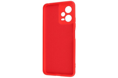 Fashion Backcover Telefoonhoesje - Color Hoesje - Geschikt voor de Xiaomi Redmi Note 12 5G - Poco X5 - Rood