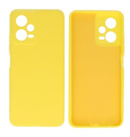 Xiaomi Redmi Note 12 5G - Poco X5 Hoesje Fashion Backcover Telefoonhoesje Geel